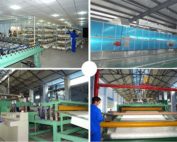Chopped strand mat production line at WB Composites factory